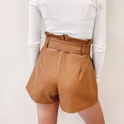 Indie Collection Kerrie Faux Leather Shorts