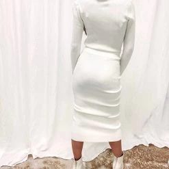 Indie Collection Ribbed Midi Skirt + Crop Set
