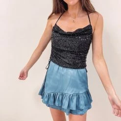 Indie Collection Donna Sequin Top New Arrivals