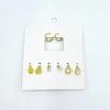 Indie Collection New Arrivals Smile Charm Huggie Earring Set