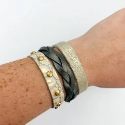 Indie Mae Jewelry Thin Leather Bracelet Sets