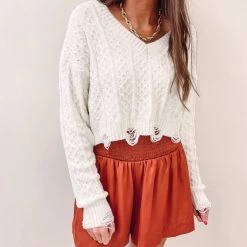 Indie Collection Adair Smocked Shorts - Rust
