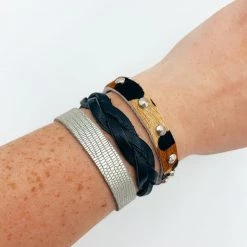 Indie Mae Jewelry Thin Leather Bracelet Sets