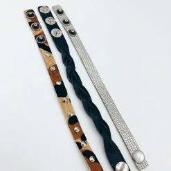 Indie Mae Jewelry Thin Leather Bracelet Sets