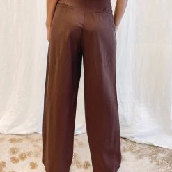 Indie Collection Brown Pleated Pants
