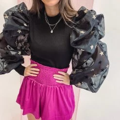 Indie Collection Stargaze Puff Top New Arrivals