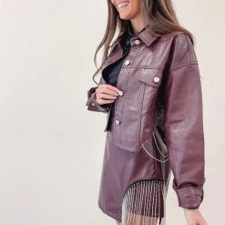 Indie Collection Kasey Rhinestone Leather Jacket