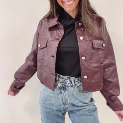 Indie Collection Kasey Rhinestone Leather Jacket