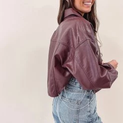 Indie Collection Kasey Rhinestone Leather Jacket