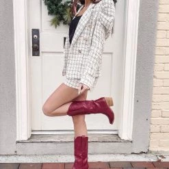 Indie Collection Statement Tweed Blazer New Arrivals