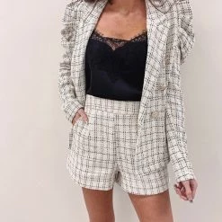 Indie Collection Statement Tweed Blazer New Arrivals