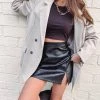 Indie Collection Black Croc Mini Skirt