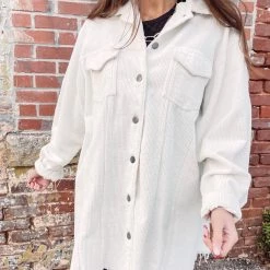 Indie Collection New Arrivals Oversized Cord Jacket