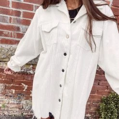 Indie Collection New Arrivals Oversized Cord Jacket