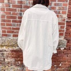 Indie Collection New Arrivals Oversized Cord Jacket