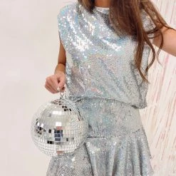 Indie Collection Iridescent Sequin Skirt USA Collection