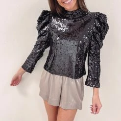 Indie Collection Gala Sequin Top