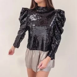 Indie Collection Gala Sequin Top