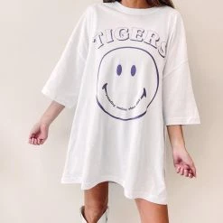 Indie Collection Tiger Smiles Oversized Tee