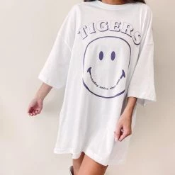 Indie Collection Tiger Smiles Oversized Tee