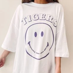 Indie Collection Tiger Smiles Oversized Tee
