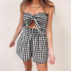 Indie Collection New Arrivals Gingham Set