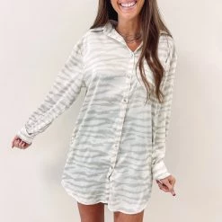 Indie Collection New Arrivals Printed Shirt Tunic