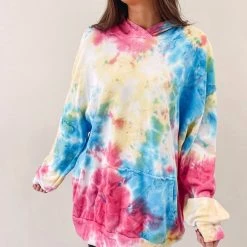 Indie Mae Oversized Tie-Dye Hoodie