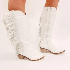 Indie Collection White Fringe Cowboy Boot New Arrivals