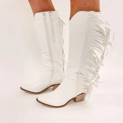 Indie Collection White Fringe Cowboy Boot New Arrivals