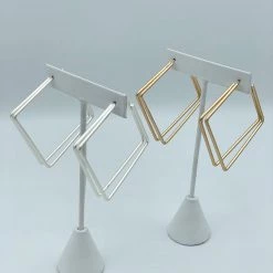 Indie Mae Double Square Hoop