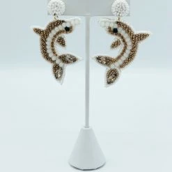 Indie Mae Beaded Dolphin Earrings Sale Jewelry
