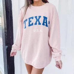 Indie Collection New Arrivals Texas Corded Pullover