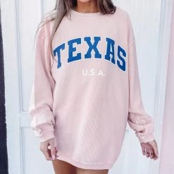 Indie Collection New Arrivals Texas Corded Pullover