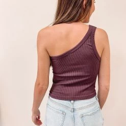 Indie Mae One Shoulder Seamless Tank Clothes