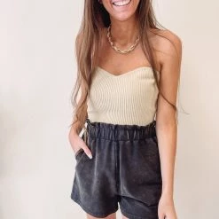 Indie Collection Ribbed Nude Tube Top Clothes