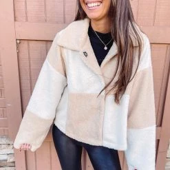 Indie Collection Checkered Tan Jacket New Arrivals