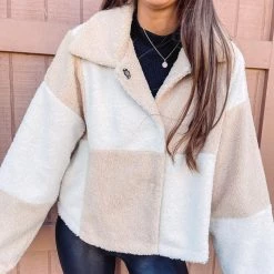 Indie Collection Checkered Tan Jacket New Arrivals