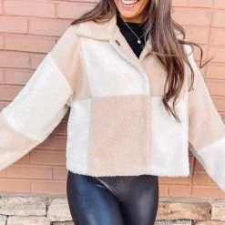 Indie Collection Checkered Tan Jacket New Arrivals