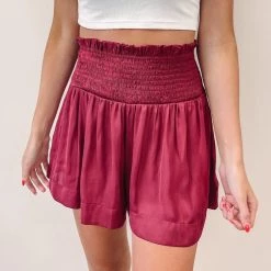 Indie Mae Adair Smocked Shorts (Multiple Colors) Clothes
