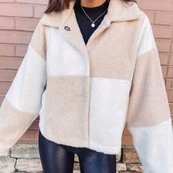 Indie Collection Checkered Tan Jacket New Arrivals