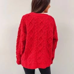 Indie Collection Alexis Red Sweater New Arrivals