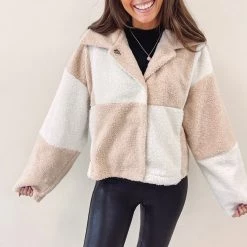 Indie Collection Checkered Tan Jacket New Arrivals