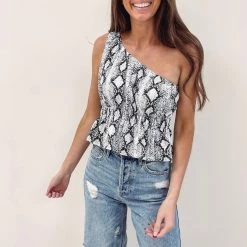 Indie Mae Eva Snakeprint Top Clothes