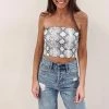 Indie Mae Snakeprint Tube Top