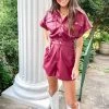 Indie Collection Parker Faux Leather Romper New Arrivals