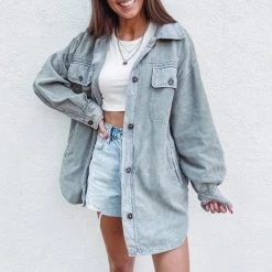 Indie Collection Camryn Cord Shacket