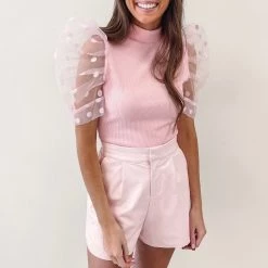 Indie Collection Polly Pink Bodysuit New Arrivals