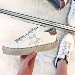 Indie Collection Pink Glitter Platform Sneakers New Arrivals