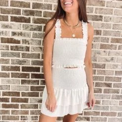 Indie Collection Francesca Smocked Top USA Collection